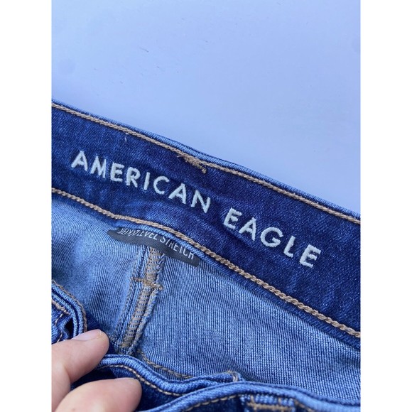 American Eagle Hi-Rise Jeggings Size 4 High Rise Skinny Jeans Stretch Cotton - Picture 8 of 11